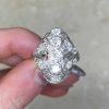 Hand Crafted Antique Art Deco Diamond Engagement Ring 14436-F5