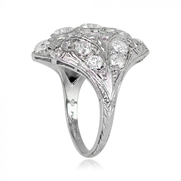 Antique Old European Cut Diamond Ring - Hays Ring 14436 TSV