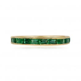Emerald and Gold Band Barden Green Band Top View