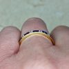 Chanel Set Milgrain 18k Yellow Gold Half Eternity Wedding Band 14459-F3