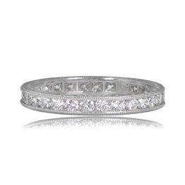 Platinum and Diamond Eternity Band Amesbury Band 3mm