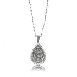 Diamond and Sapphire Double Halo Pendant - Marceline Pendant