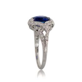 Antique Kashmir Sapphire Ring 11109 TSV