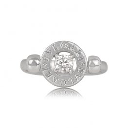 Gold and Diamond Bulgari Swivel Ring