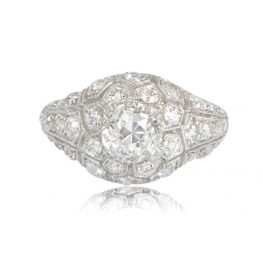 Diamond and Platinum Engagement Ring