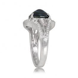 2.99ct Sapphire and Diamond White Gold Ring - Laguna Ring