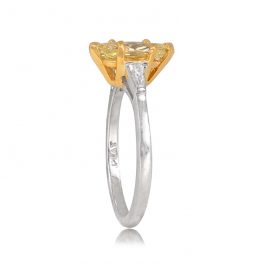 Yellow Gold on Platinum Diamond Ring - Alameda Ring