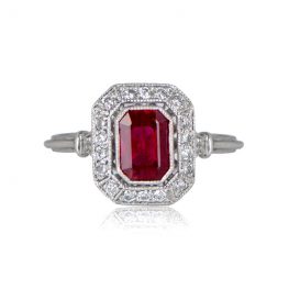 Ruby Ring Front View