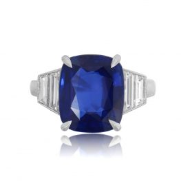 Sapphire Ring Front View 9730
