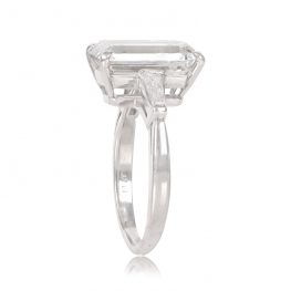 Handcrafted 5.31 Carat Platinum Engagement Ring Emerald Cut Baguette Diamond - Madrid Ring