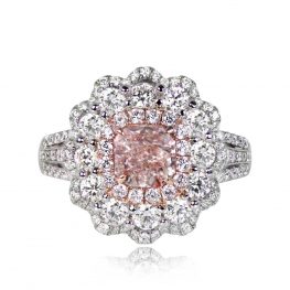 1.00ct Fancy Pink Diamond Engagement Ring - Linas Ring vmk11 TV