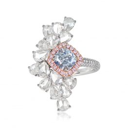 1.18ct Light Blue Fancy Diamond Ring - Syosset Ring VMK14 TV