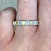 Yellow Diamond And White Diamond Eternity Band Asscer Cut Diamonds VMK60 F2