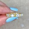 Asscher Cut Diamond And Yellow Gold Diamond 14k White Gold Mounting VMK60 F5